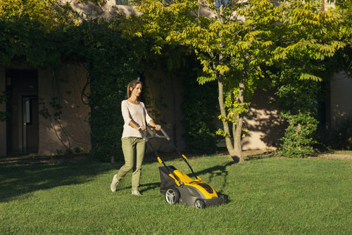 מכסחת דשא נטענת דחיפה 38 ס"מ קומבי 340e + סוללה 4 אמפר סטיגה