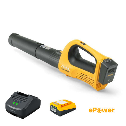 מפוח עלים נטען BL 100e + סוללה 2 אמפר ומטען סטיגה