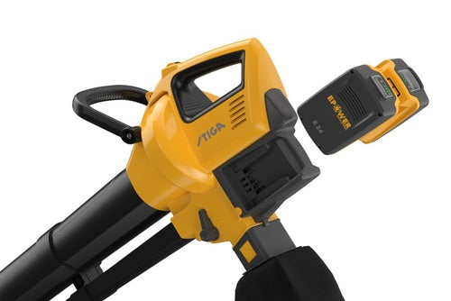 מפוח/שואב עלים נטען VS 100e ,40V ו-2 סוללות 4 אמפר ומטען סטיגה