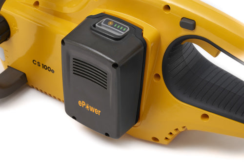 מסור נטען CS 100e סטיגה להב "10 + סוללה 4 אמפר סטיגה