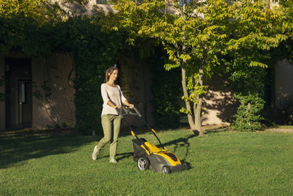 מכסחת דשא נטענת דחיפה 38 ס"מ קומבי 340e + סוללה 4 אמפר סטיגה