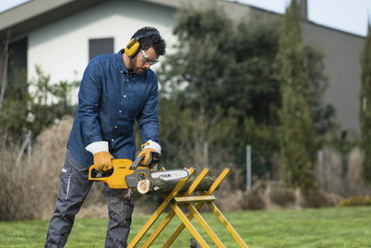 מסור נטען CS 100e סטיגה להב "10 + סוללה 4 אמפר סטיגה