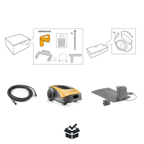 רובוט לכיסוח דשא נטען A3000 מונחה GPS סטיגה