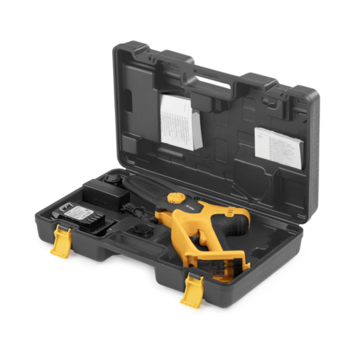 מסור נטען מיני PR 100e להב "5 + סוללה 2 אמפר ומטען סטיגה