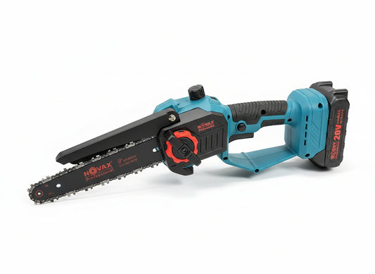 מסור שרשרת NOVAX נטען 20V להב 20 ס''מ